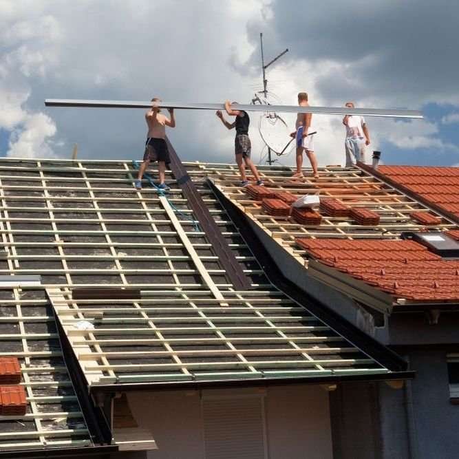 Plat dak Buitenpost opnieuw leggen